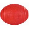 Rugby míč na pamlsky tvrdá guma 8cm - DOPRODEJ
