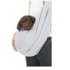 SOFT front carrier - přední látkové nosítko/taška, 22 x 20 x 60 cm, světlešedá/mátová (max. 5kg)
