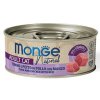 MONGE NATURAL tuňák s kuřecími prsy a hovězím pro kočky 80 g