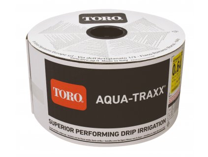 Aqua-Traxx® PBX 16 mm, tl. stěny 0,15 mm, rozteč odkap. 20 cm, průtok 0,57 l/h, role 3 300 m