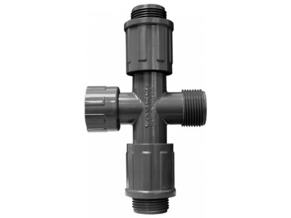 Kříž 2x vývod posuv vstup/výstup 1" x F/M