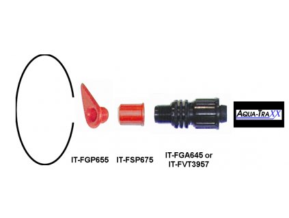 Průchodka z Layflat potrubí na AT PBX, 3/8" vnější závit