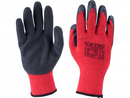 Univerzální bavlněné rukavice máčené v latexu, vel. 9"
