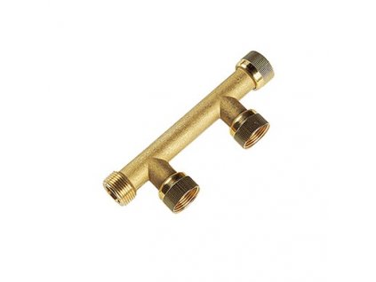 Modul 2 výstupy s převlečnými maticemi FxFxFxM 1", ploché těsnění, PN8