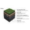 ECO zatravňovací dlaždice 500x500x50 mm, černá, tloušťka 5 mm