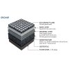 ECO zatravňovací dlaždice 500x500x50 mm, černá, tloušťka 5 mm