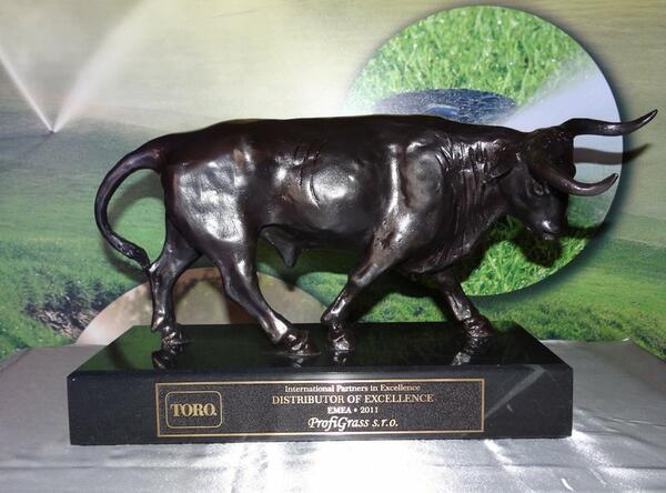 Profigrass odmenený prestížnou cenou Toro Distributor of Excellence