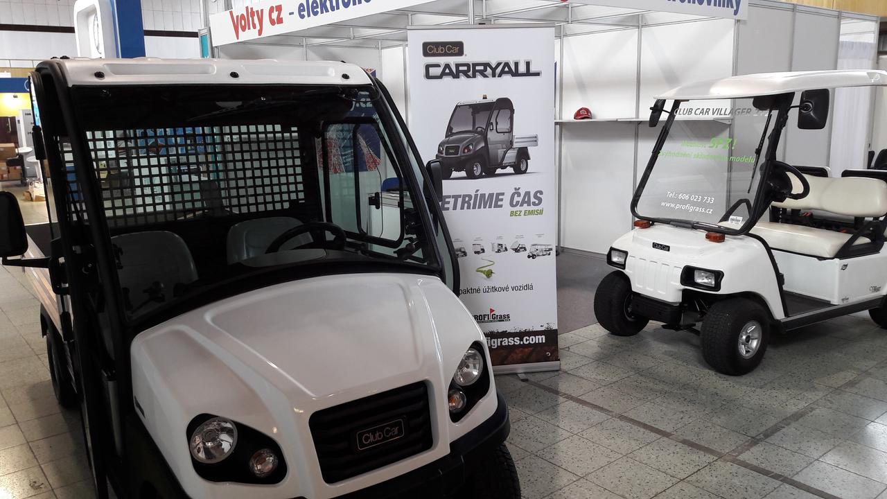 Vozidlá Club Car na výstave ELO SYS 2018