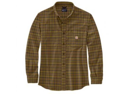 Košile s dlouhým rukávem Carhartt Rugged Flex Relaxed Fit Midweight Flannel Long Sleeve