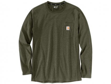 Triko Carhartt Force Relaxed Fit Midweight Long-Sleeve Pocket T-Shirt