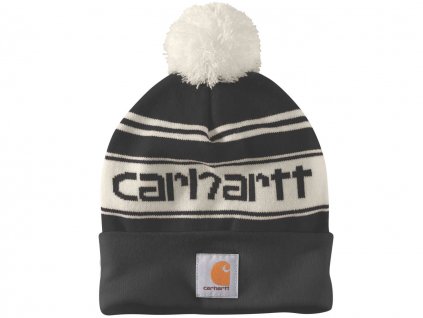 Čepice Carhartt Knit Pom-Pom Cuffed Logo Beanie