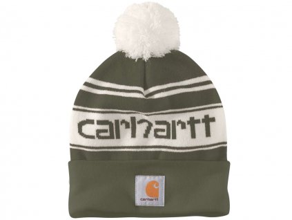 Čepice Carhartt Knit Pom-Pom Cuffed Logo Beanie