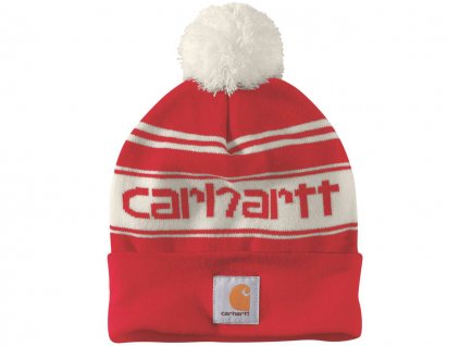 Čepice Carhartt Knit Pom-Pom Cuffed Logo Beanie