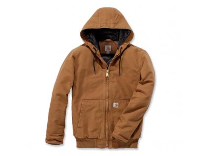 Bunda Carhartt hnědá Duck Active Jacket (Velikost L)