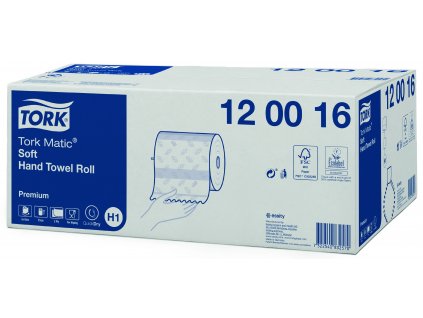 TORK 120016 – Matic® jemné papírové ručníky v roli H1, 2vr., 120m, 6 rolí - Karton