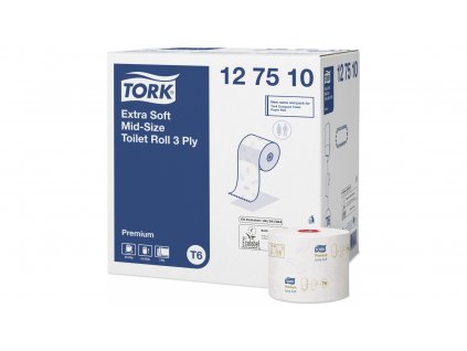TORK 127510 – Mid–Size extra jemný 3vrstvý toaletní papír T6, 70m - Karton