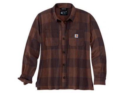 Dámská košile Carhartt Rugged Flex Loose Fit Midweight Flannel Long-Sleeve Plaid Shirt