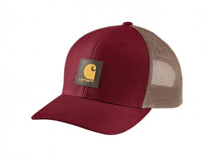 Kšiltovka Carhartt Rugged Flex Twill Mesh-Back Logo Patch Cap