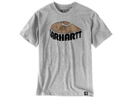 Triko Carhartt Relaxed Fit Heavyweight Short Sleeve CAMO C Graphic T-Shirt