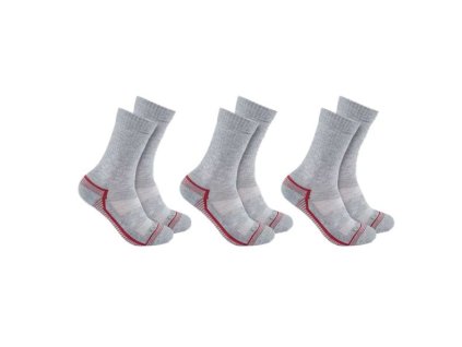 Dámské ponožky Carhartt Force® midweight crew sock 3 páry (Velikost L)