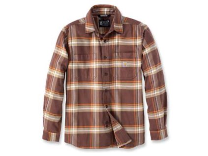 Košile Carhartt Rugged Flex Relaxed Fit Midweight Flannel Long-Sleeve Plaid Shirt