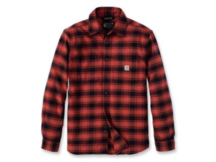 Košile Carhartt Rugged Flex Relaxed Fit Midweight Flannel Long-Sleeve Plaid Shirt