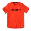 Triko Carhartt Force Relaxed Fit Midweight Short-Sleeve Block Logo Graphic T-Shirt