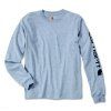 Triko Carhartt šedá L Long-Sleeve Graphic Logo T-Shirt
