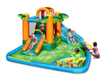 Happy Hop  Vodní skluzavka Oasis - Skákací hrad oáza 7v1