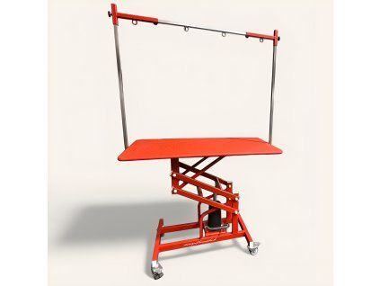 Hydraulický stôl 120x60cm - červený