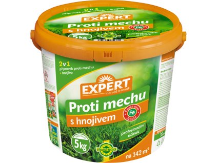 Hnojivo trávníkové - Expert proti mechu 5 kg kbelík