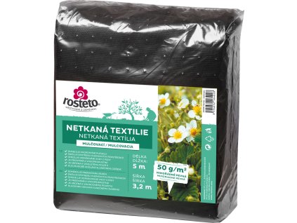 Neotex / netkaná textilie Rosteto - černý 50g šíře 5 x 3,2 m