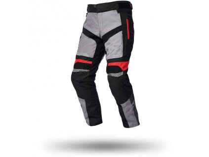 spyke meridian dry tecno pants fabric motorcycle pants gray black red 104474 zoom