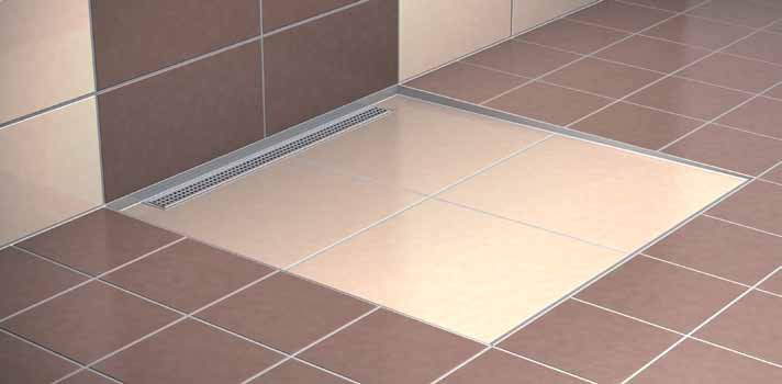 Řešení bezbariérové sprchy