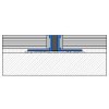 1834 8 Dehnfugenprofil alu h8 250cm Bahama