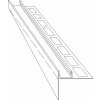 1042 9 glaseinsatzprofil mit gefalle hohe 8mm innenbreite 13mm 200cm links