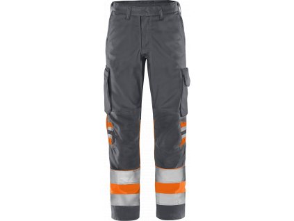 Fristads Green výstražné kalhoty třída 1 2668 GPLU barva svítivě oranžová/šedá (Velikost D120)
