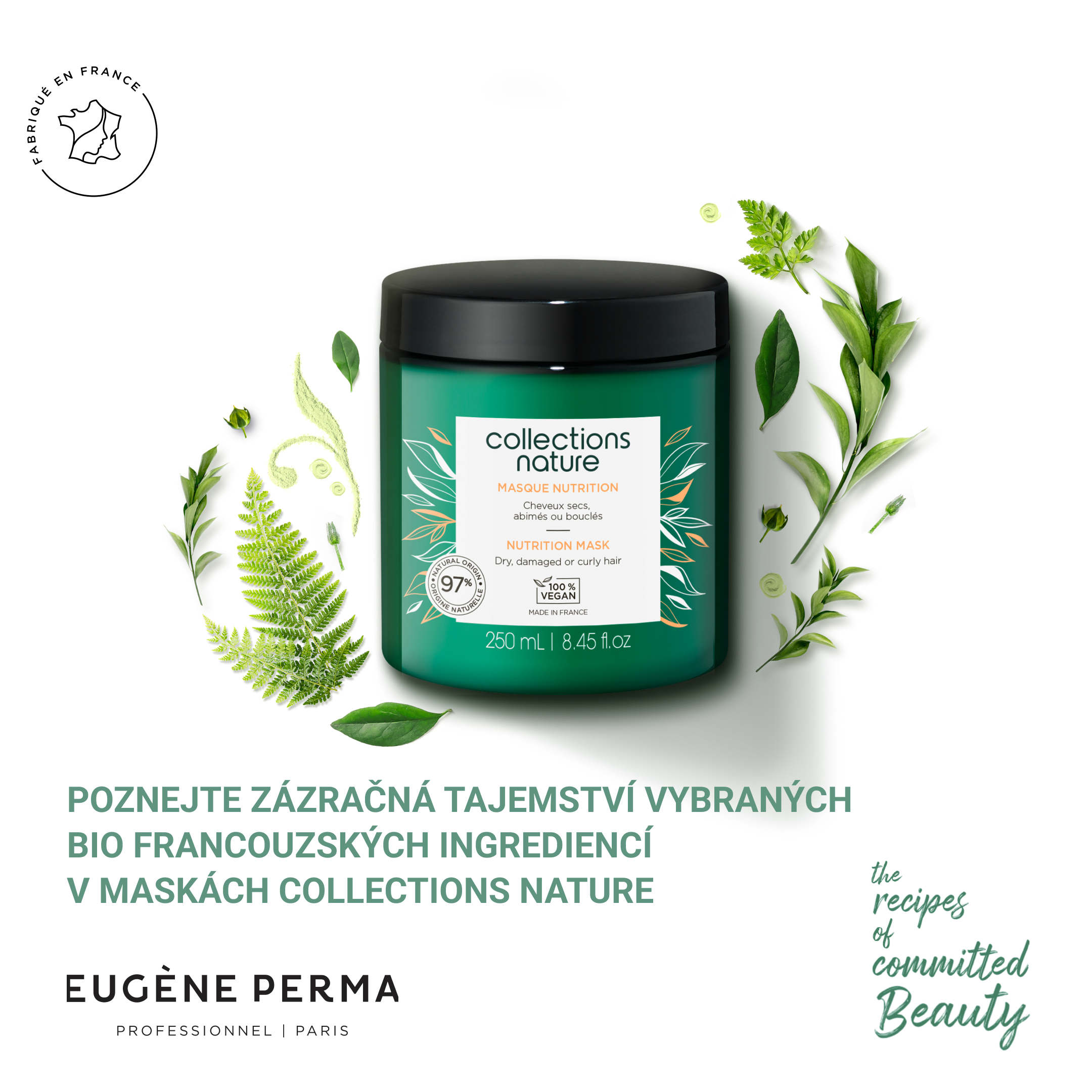 Poznejte zázračná tajemství vybraných bio francouzských ingrediencí v maskách Collections Nature