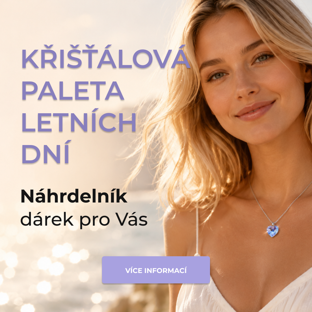 Křištálový náhrdelník mobil