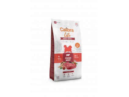 calibra dog life adult small fresh beef profipes cz