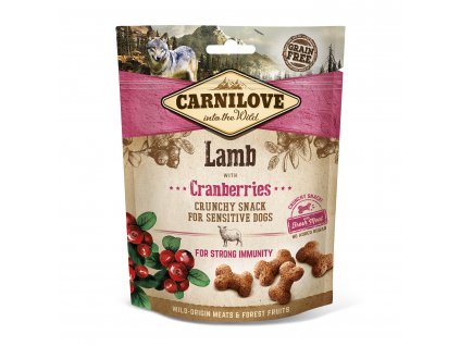 carnilove dog crunchy snack lamb cranberries 200g profipes cz
