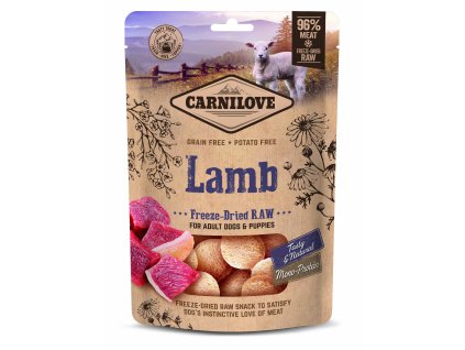 Carnilove freeze dried raw snacks lamb