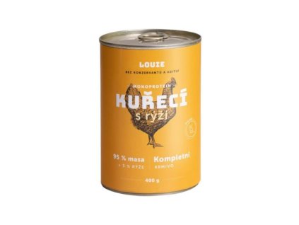 Louie konzerva kureci s ryzi 400g