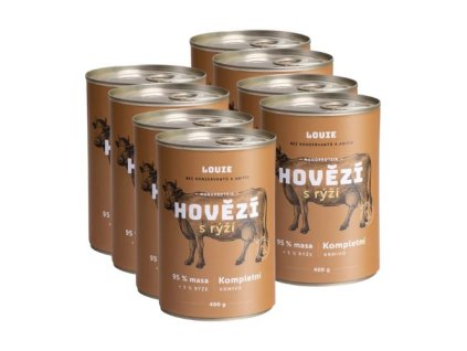 Louie konzerva hovezi s ryzi 8x400g