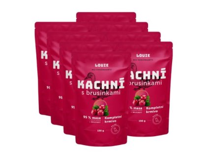 Louie kapsicka kachni s brusinkami 8x150g
