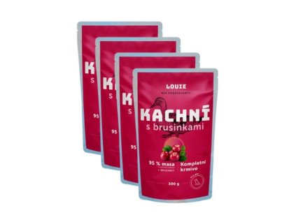 Louie kapsicka kachni s brusinkami 4x300g