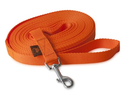 firedog tracking leash 20mm classic snap hook orange 39937