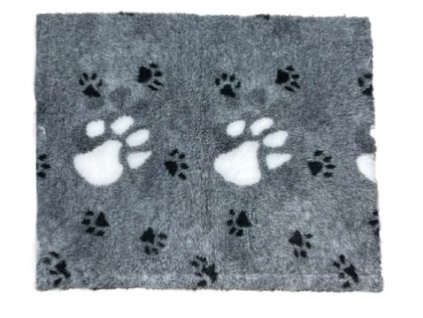vetbedka šedá vzor tlapky