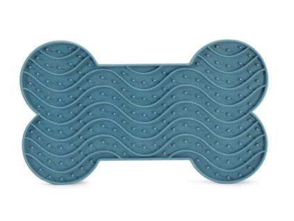 lízací podložka modrá kost