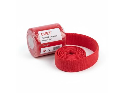 Obinadlo elastické CVET 5 cm x 4,5 m – Červené